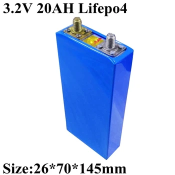 2vnt Lifepo4 3.2 v 20Ah Ličio Baterija 3C Kursas 12v 24v Energijos Saugojimas Sistema EV Kemperis Karavanas