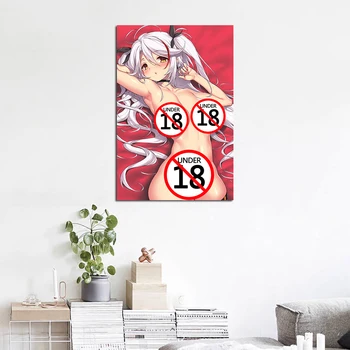 Anime Seksuali Mergina Tapetai Paprasta Sienos Meno Plakatai, Drobė Spausdinti Dekoratyvinės Tapybos Namų Dekoro