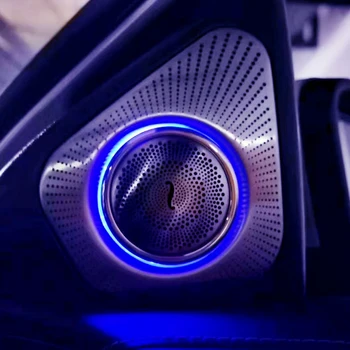 Automobilių Garso 3D Sukimosi Tweeter Apdailos Mercedes Benz W177 Durų Garsiakalbis LED Ambient Light Oro kondicionavimo angos