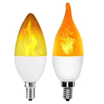 E27 LED žvakė, lempa E14 Liepsna Lempa 110V LED Liepsnos Poveikio, Gaisro Lemputes 220V 240V Mirgėjimas Emuliacija Dekoro LED Lempos