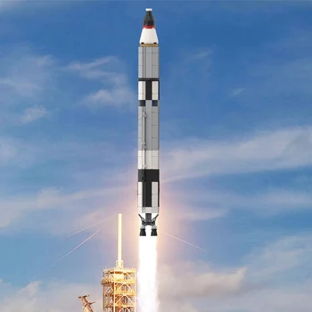 Gobricks Idėjų Miestas Kosminės Stoties Delta II Dvyniai Titan Raketų 