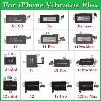 Išbandyta Ir Vibratoriaus Virpesiai Flex Cable For iPhone 7 8 Plus X XR XS 11 12 13 Pro Max Mini Motor Pakeitimo Mobiliojo Telefono Dalys
