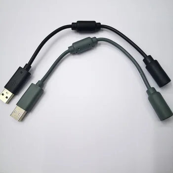 Laidinio Valdytojas Atskyrimo Kabelis USB Švino Xbox 360 Juoda visiškai Nauji Aukštos Kokybės Wired Controller USB Atsiskyrusių Kabelis Laido