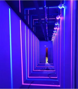Lauko Vandeniui IP67 LED siena lempos, paviršius sumontuotas led siena sconce linijinės Eilėje Miegamasis Dekoratyvinis Apšvietimas Lango sienos šviesos
