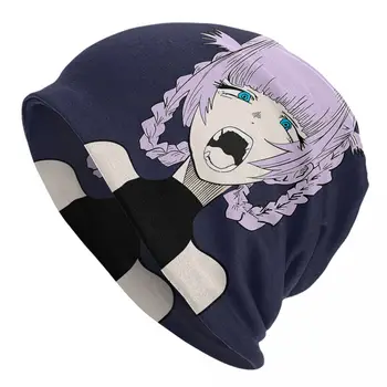 Mielas Nazuna Skambinkite Naktį Skullies Beanies Skrybėlės Anime Pavasario Unisex Lauko Kepurės Šiltas Galvos Wrap Variklio Dangčio Megzta Kepurė