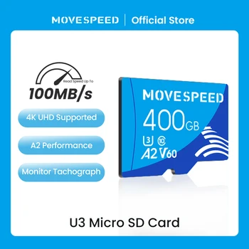 MOVESPEED U3 Micro SD Kortele 512 GB 100MB/s Didelės Spartos Flash 