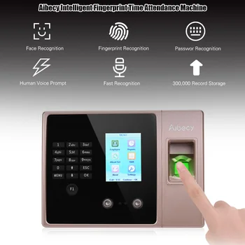 Multi-language Biometrinių pirštų Atspaudų Laiko Lankyti, Laikrodis, Diktofonas, Darbuotojų Pripažinimo, Registravimo Įtaisas Elektroninė Mašina