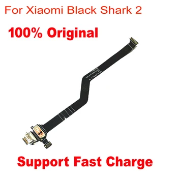 Originalus Visiškai IC USB Mokestis Flex Kabelis Xiaomi mi Black Shark 2 Blackshark 2 Skw-h0 Įkrovimo Valdybos Uosto Dock USB Juostelės Plokštė