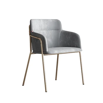 Pigiai, Nordic Light Luxury Valgomojo Kėdė Nustatyti Pasirinktinį Modernus Minimalistinio Kėdės Atlošas Pagaminti Iš Flanelė Poltrona baldai GY50DC