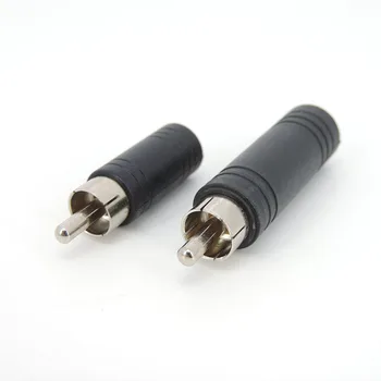 RCA Male Plug 3,5 mm 6.35 mm 6,5 mm moterų 3Pole Stereo Moterų Jack laido jungties Adapteris 6.35 3.5 Audio M/F audio plug K5