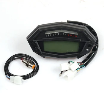 Už Kawasaki Z1000 Tachometras, Valandų Skaitiklis Ridos LCD Skaitmeninis Spidometras Pavarų Indikatorius Motociklo 7Colors Spidometras
