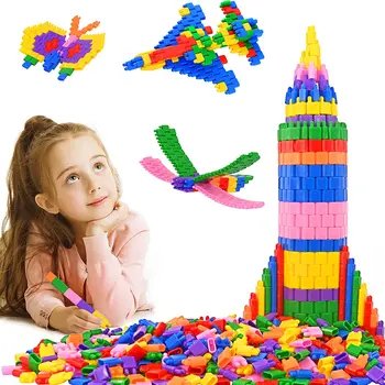 Vaikai Statyba Blokai, Statyba Žaislas Mokymosi Playset KAMIENINIŲ Žaislas, Švietimo, Vaiko Smegenų Vystymuisi Ikimokyklinio amžiaus vaikų Darželis Žaislas