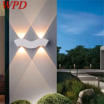 WPD Lauko Baltos Sienos Šviesos diodų (LED) Šiuolaikinės Vandeniui Sconces Lempa Namų Balkono Apdaila
